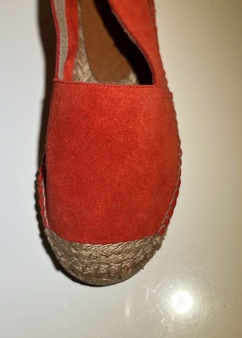 Mudo Nar Çiçeği Rengi Süet Kadın Espadril - Görsel 6