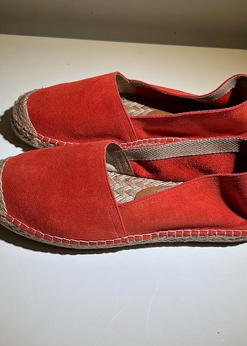 Mudo Nar Çiçeği Rengi Süet Kadın Espadril - Görsel 5