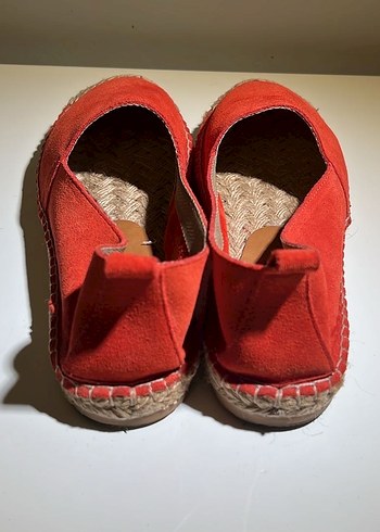 Mudo Nar Çiçeği Rengi Süet Kadın Espadril - Görsel 3