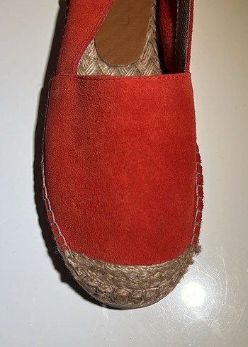 Mudo Nar Çiçeği Rengi Süet Kadın Espadril - Görsel 7