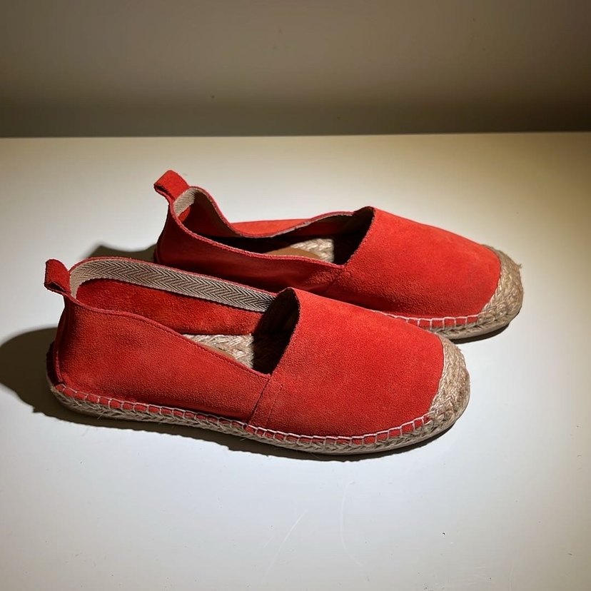 Mudo Nar Çiçeği Rengi Süet Kadın Espadril - Görsel 4