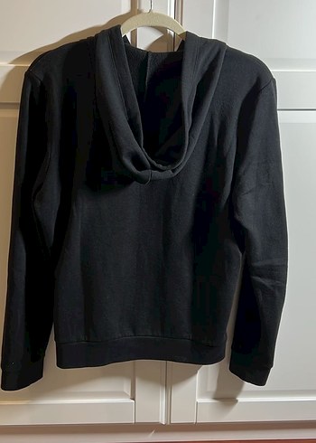 PİNK Fermuarlı Siyah Kapüşonlu Sweatshirt - Görsel 2