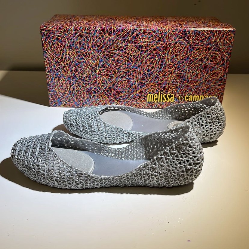 Melissa Xcampal Gri Örgü Kadın Babet - Görsel 5