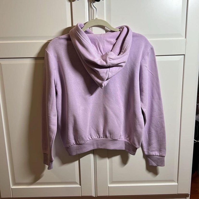H&M Mor Kapüşonlu Kadın Sweatshirt - Görsel 2