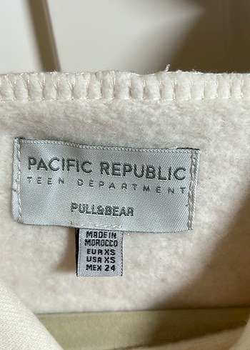 Krem Kapüşonlu Kadın Sweatshirt - Görsel 4