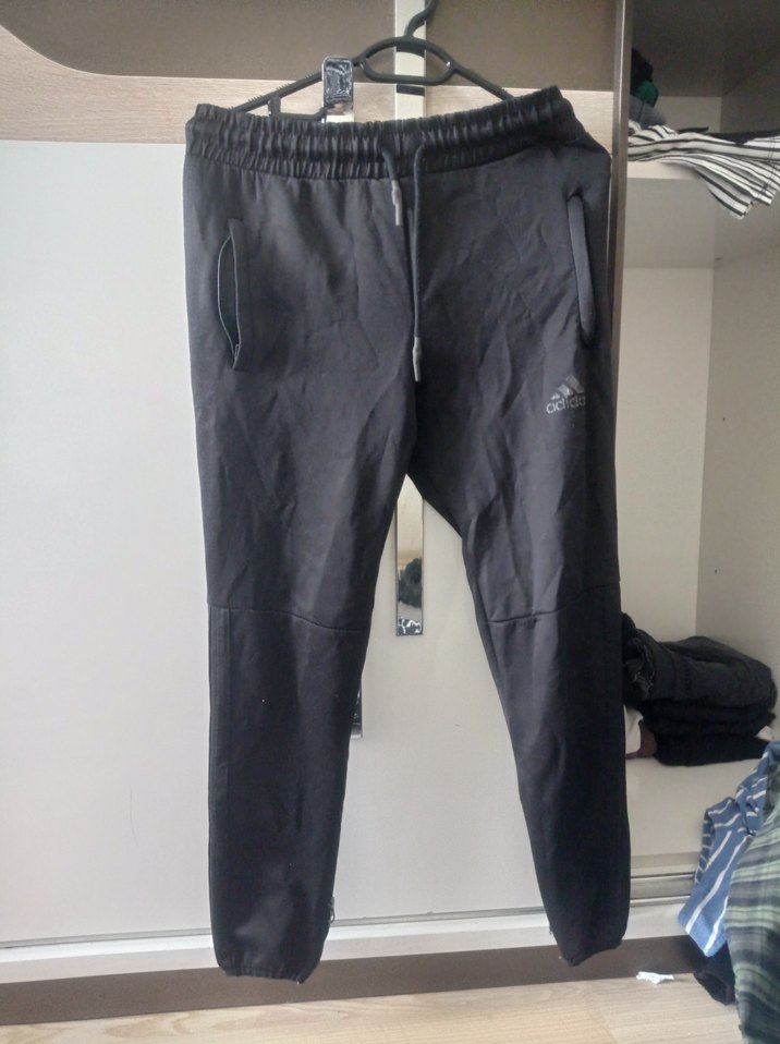 Erkek Siyah Climalite Outdoor Eşofman Altı - Görsel 2