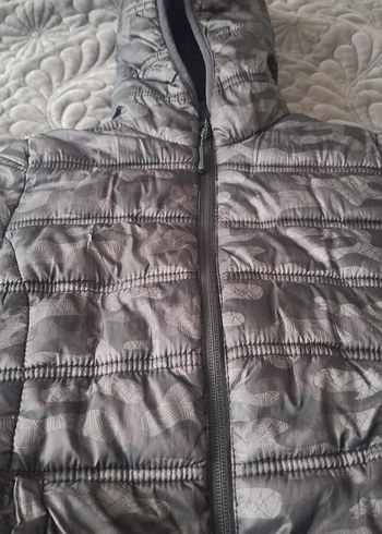 Gri Kamuflaj Desenli Erkek Çocuk Mont - Görsel 2