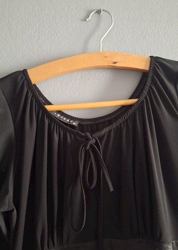 Uzun Kollu Siyah Gotik Uzun Elbise - Görsel 3