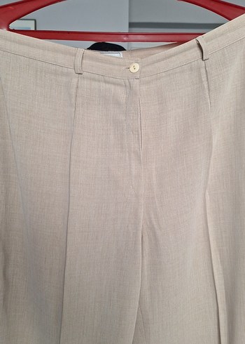 Bej Kadın Keten pantolon - Görsel 3