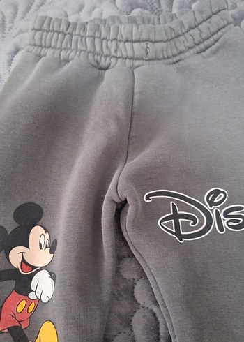 Gri Mickey Mouse Baskılı Erkek Eşofman Altı - Görsel 3