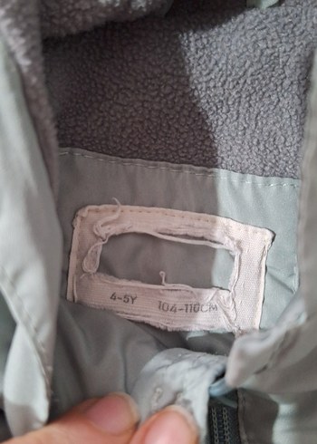 Kapüşonlu Gri Erkek Çocuk Fermuarlı Ceket - Görsel 3