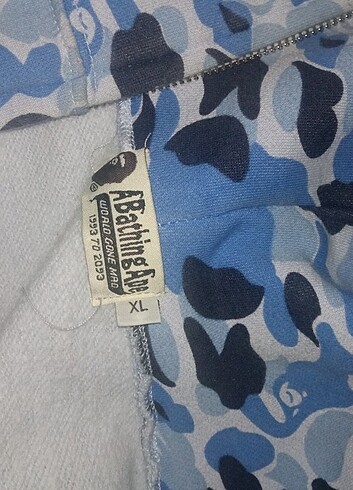 xl Beden mavi Renk Bape shark hoodie