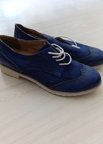 Mavi erkek Klasik Bağcıklı Ayakkabı - Görsel 3