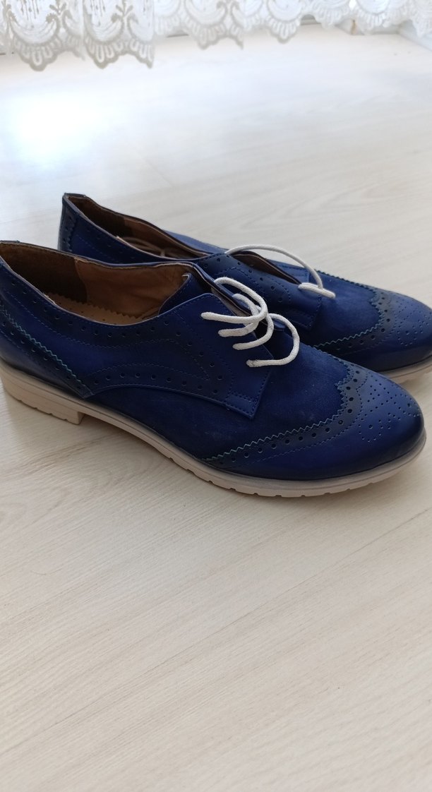 Mavi erkek  Klasik Bağcıklı Ayakkabı - Görsel 3