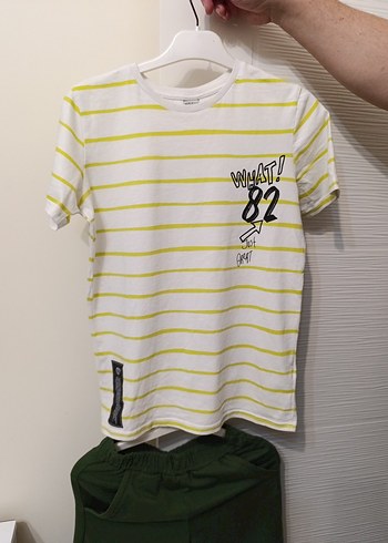 11-12 Yaş Erkek Bebek Kısa Kollu Yeşil Takım - Görsel 3