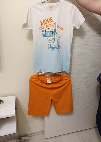 11-12 yaş Erkek Kısa Kollu Baskılı Takım - Görsel 6