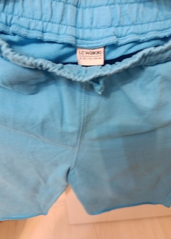 Erkek Çocuk Mavi Pamuklu Rahat Kesim Şort - Görsel 5