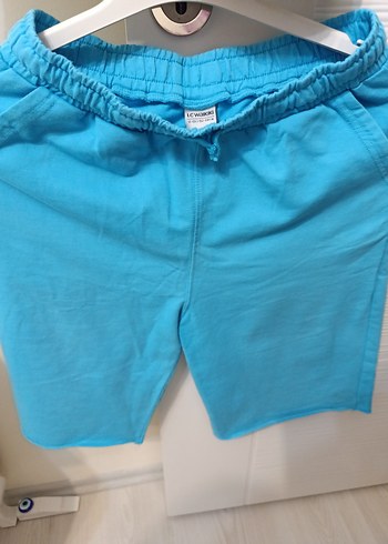 Erkek Çocuk Mavi Pamuklu Rahat Kesim Şort - Görsel 6