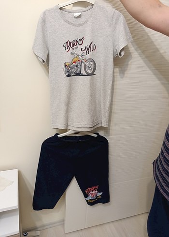 Gri Baskılı Erkek Çocuk Eşofman Takımı - Görsel 6