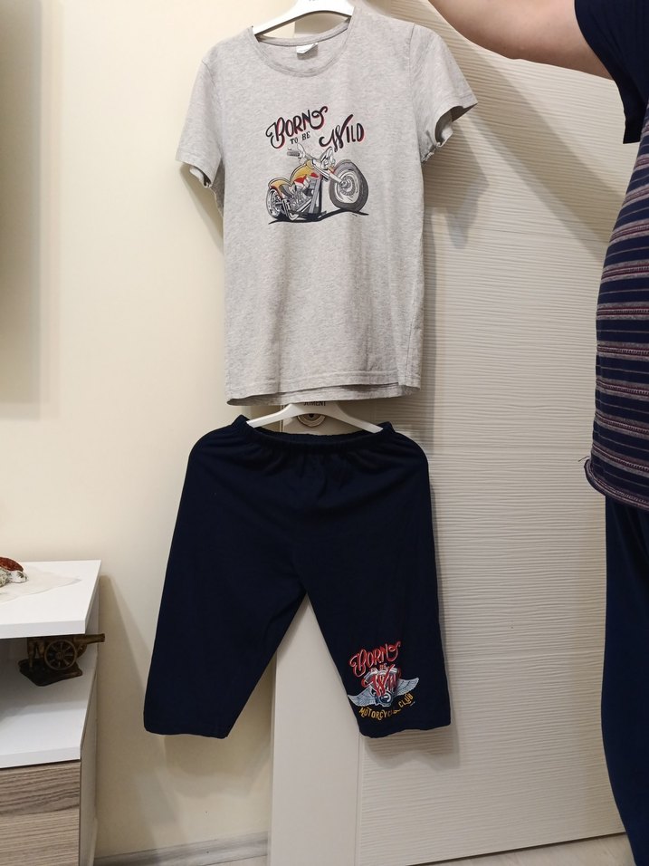 Gri Baskılı Erkek Çocuk Eşofman Takımı - Görsel 2