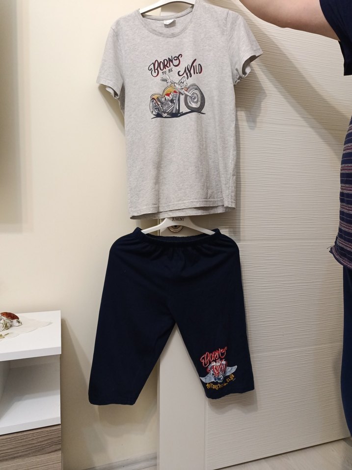 Gri Baskılı Erkek Çocuk Eşofman Takımı - Görsel 3