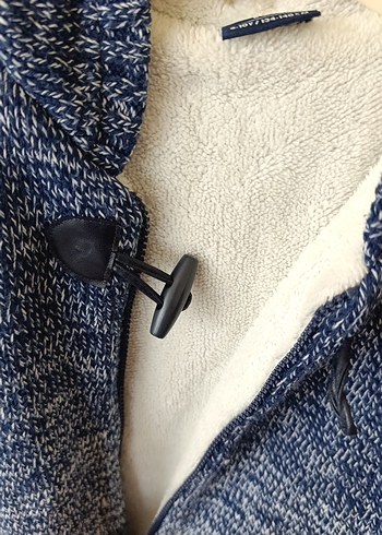 Erkek Çocuk Yüksek Yakalı Örgü Yelek - Görsel 6