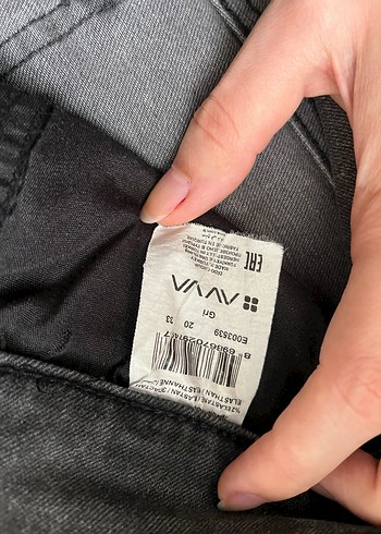33 Beden gri Renk Gri Erkek Normal Boy Denim Jean