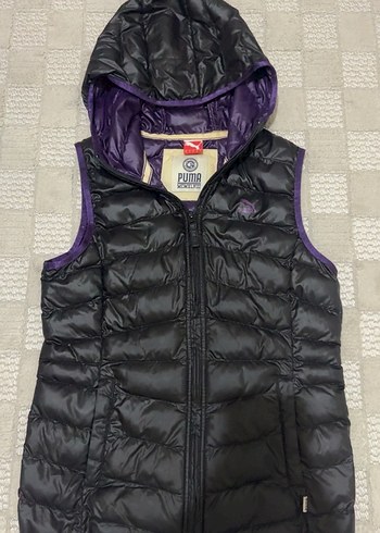 Puma Mor Kapüşonlu Kadın Şişme Yelek