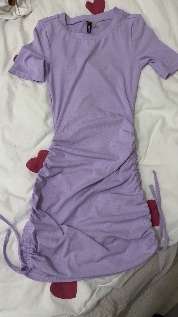 Pastel Mor Pamuklu Hamile Tişörtü - Görsel 2