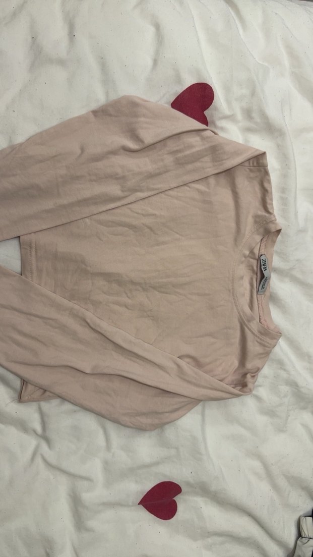 Pembe Uzun Kollu Kız Tişörtü - Görsel 2