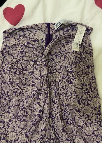 Mor Midi Hamile Drapeli Etek - Görsel 2