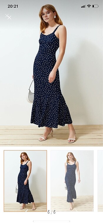 Milla elbise midi