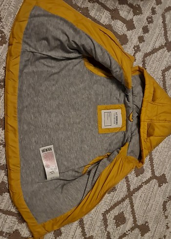 Kapüşonlu Sarı Erkek Çocuk Yelek - Görsel 2