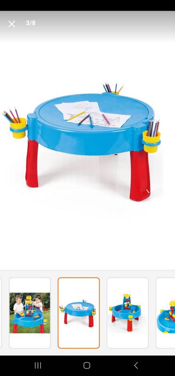 3'ü 1 Arada Renkli Su ve Kum Masası - Görsel 2