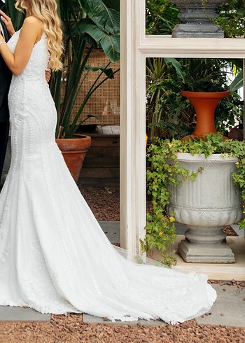 Balık Beyaz Gelinlik - Görsel 4