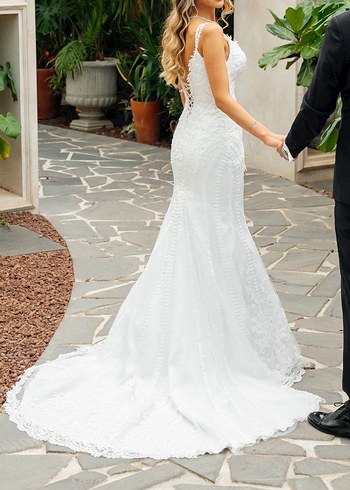 Balık Beyaz Gelinlik - Görsel 2