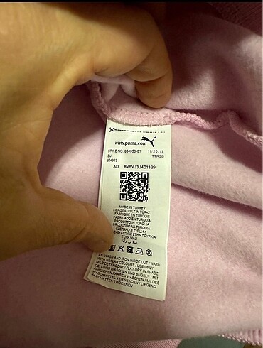 s Beden pembe Renk Puma sweat