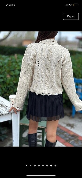 Zara varaklı kazak - Görsel 9