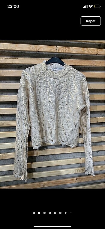 Zara varaklı kazak - Görsel 3