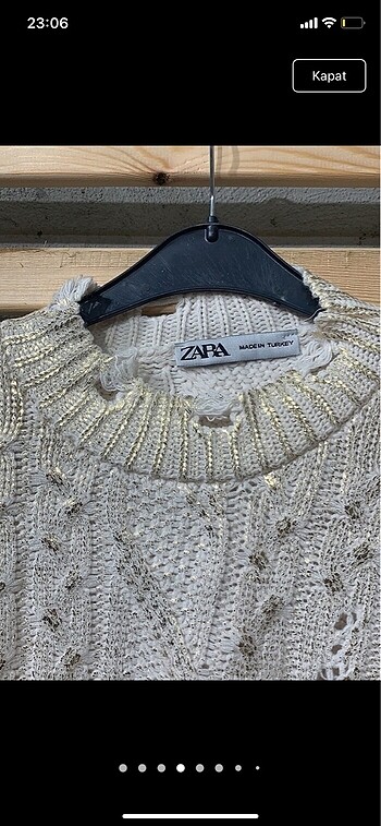 Zara varaklı kazak - Görsel 5