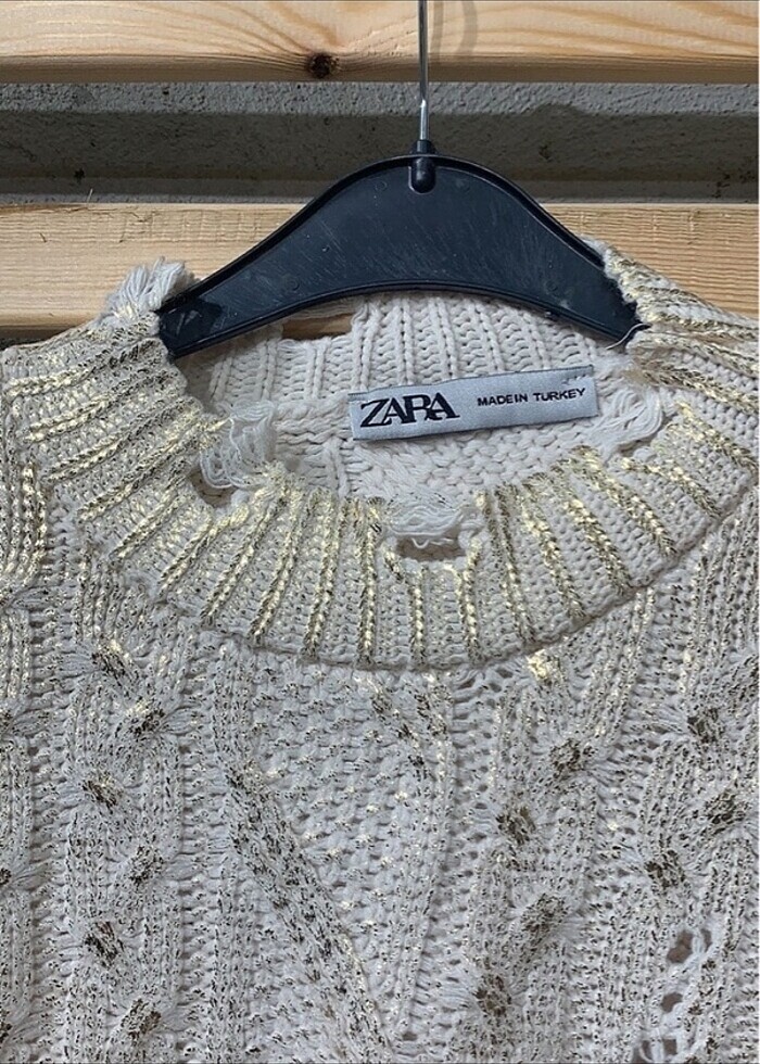 Zara varaklı kazak - Görsel 5