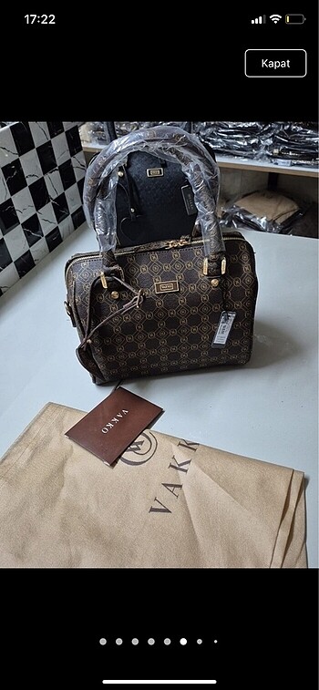 Vakko Vakko 25 cm mini speedy çanta