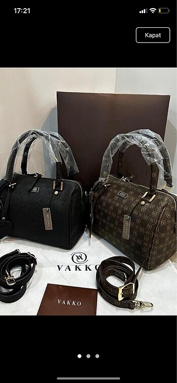 Beden kahverengi Renk Vakko 25 cm mini speedy çanta