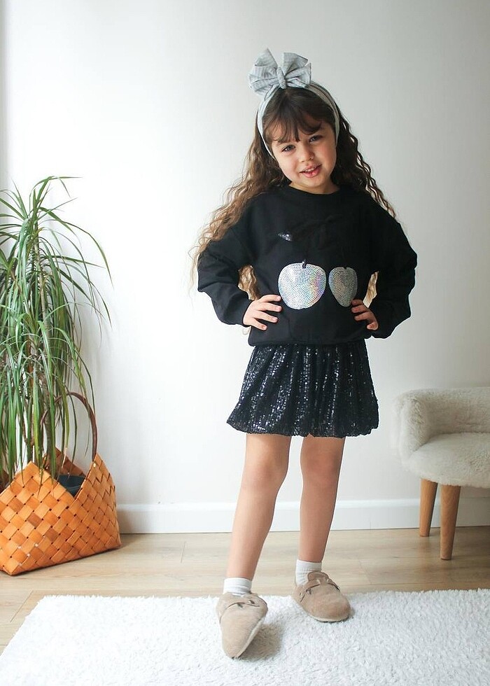 Bayramlık balon etekli takım - Görsel 3