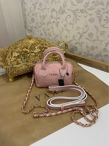 Vakko zincirli mini speedy çanta