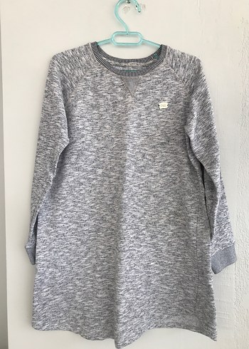 Kız Çocuk Gri Uzun Kollu Triko Sweatshirt