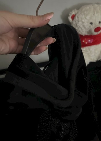 s Beden Siyah Süet Fermuarlı Kadın Ceket