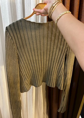 Urban outfıtters Kadın Pilili Uzun Kollu Triko hırka - Görsel 2