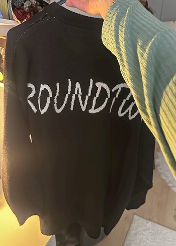 Siyah Oversize Triko Kazak - Görsel 6