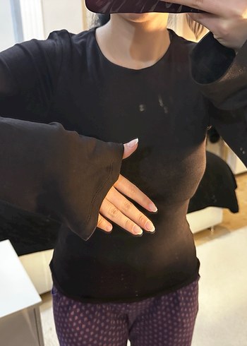 Acı kahve bluz - Görsel 2